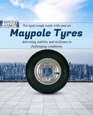 Tyre marketing poster