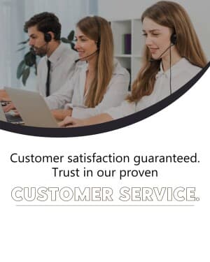 Customer Service Social Media post