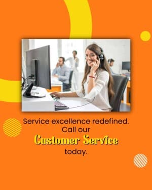 Customer Service facebook ad banner