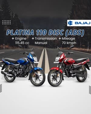 Bajaj Two Wheeler marketing poster