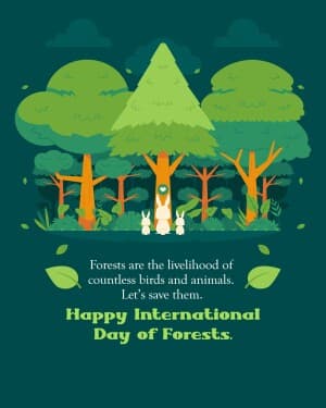 International Day of Forests banner