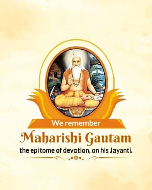 Gautam Rishi Jayanti graphic