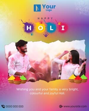 Holi Wishes greeting image