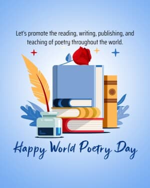 World Poetry Day flyer
