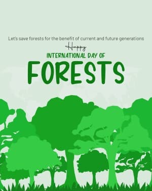 International Day of Forests flyer