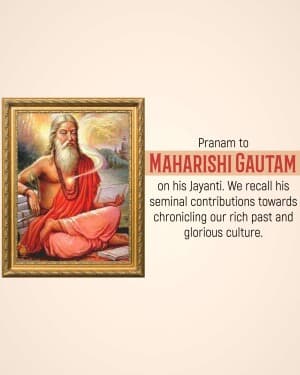 Gautam Rishi Jayanti illustration