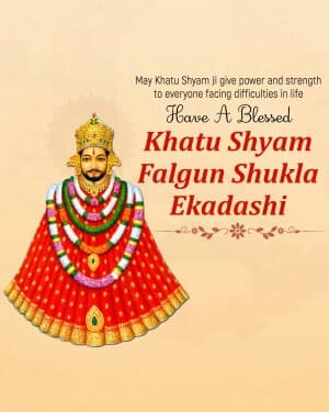 Khatu Shyam Falgun Shukla Ekadashi graphic