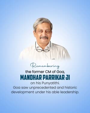 Manohar Parrikar Punyatithi poster