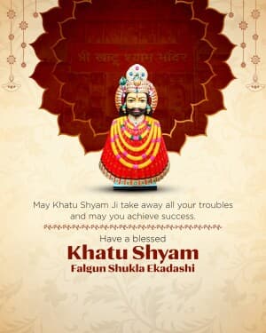 Khatu Shyam Falgun Shukla Ekadashi banner