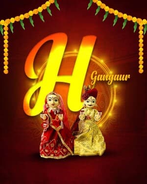 Special Alphabet - Gangaur advertisement banner