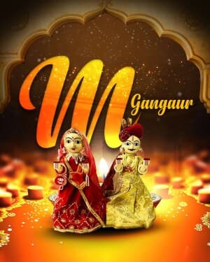 Special Alphabet - Gangaur marketing poster