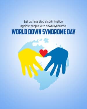 World Down Syndrome Day flyer