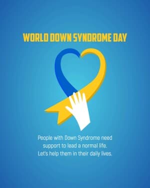 World Down Syndrome Day banner