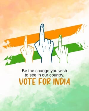 Vote India Facebook Poster