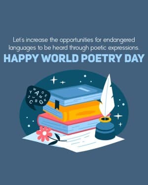 World Poetry Day event poster