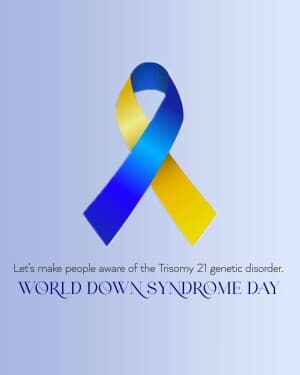 World Down Syndrome Day poster