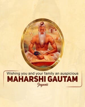 Gautam Rishi Jayanti poster