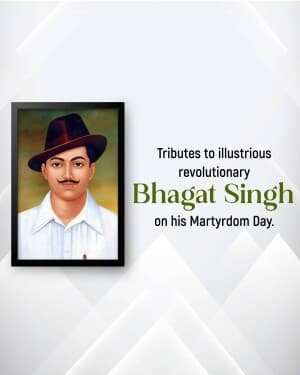 Shahid Bhagat Singh Punyatithi flyer