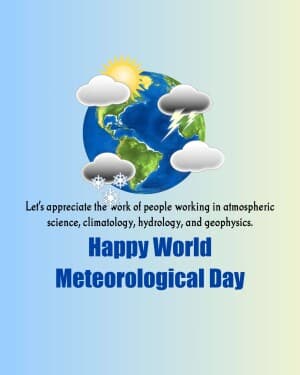 World Meteorological Day flyer