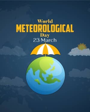 World Meteorological Day event poster