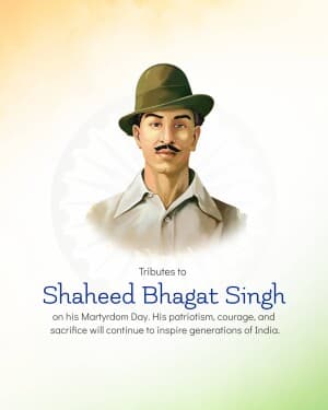 Shahid Bhagat Singh Punyatithi post