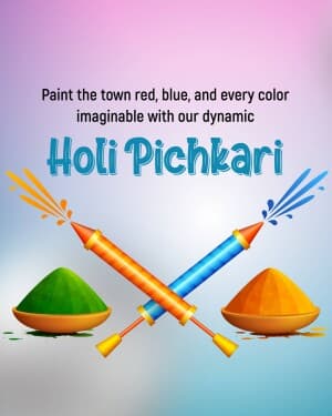 Pichkari event poster