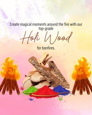 Wood for Holi poster