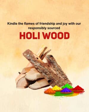 Wood for Holi Instagram banner