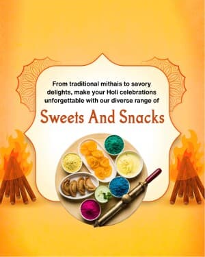 Holi Sweets & Snacks poster