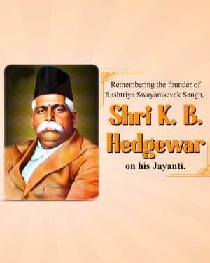 Keshav Baliram Hedgewar Jayanti image