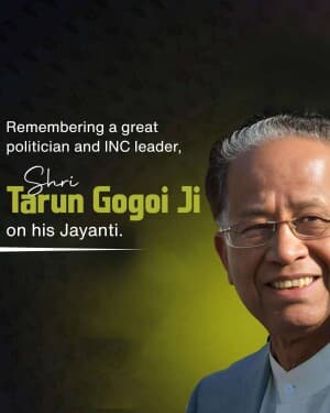 Tarun Gogoi Jayanti video