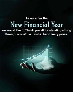 Financial New Year creative image