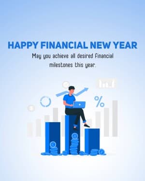 Financial New Year whatsapp status poster