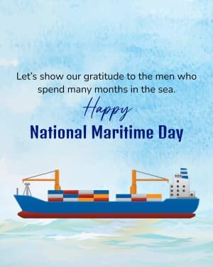 National Maritime Day creative image