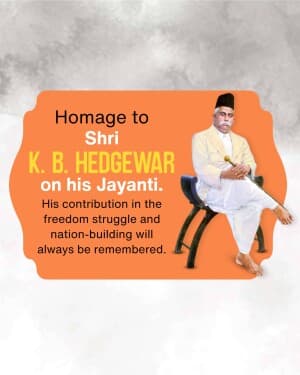 Keshav Baliram Hedgewar Jayanti banner