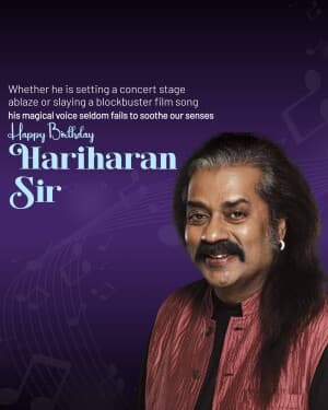 Hariharan Birthday graphic