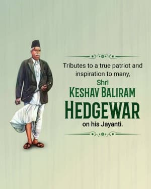 Keshav Baliram Hedgewar Jayanti flyer