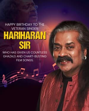 Hariharan Birthday image