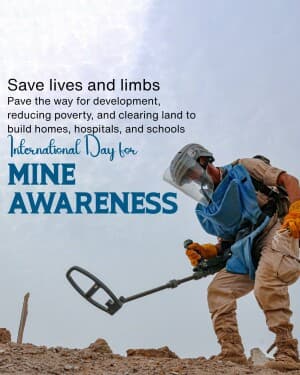 International Day for Mine Awareness illustration