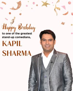 Kapil Sharma Birthday graphic