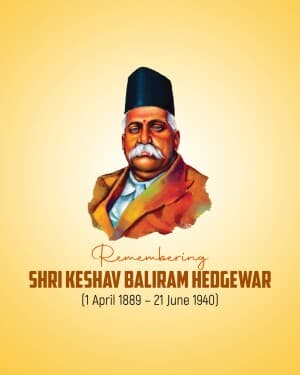 Keshav Baliram Hedgewar Jayanti poster