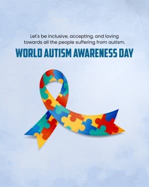 World Autism Awareness Day poster Maker