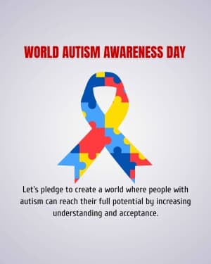 World Autism Awareness Day event advertisement