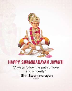 Swaminarayan Jayanti flyer