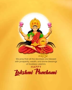 Sri Lakshmi Panchami illustration