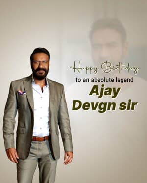 Ajay Devgn Birthday flyer