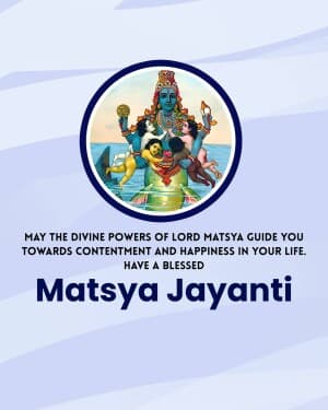 Matsya Jayanti event poster