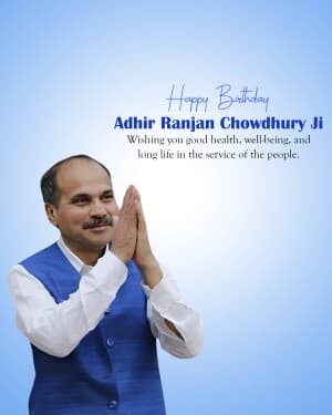 Adhir Ranjan Chowdhury Birthday image