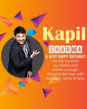 Kapil Sharma Birthday event poster