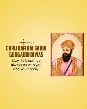 Guru Har Rai Gurgaddi Diwas post